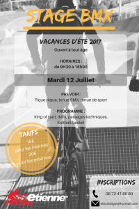 STAGE BMX ST ETIENNE ETE 2017